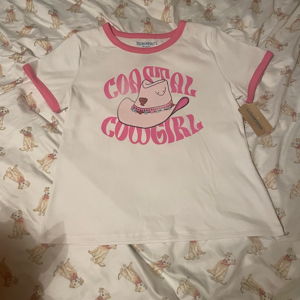 Thereabouts Big Girls Coastal Cowgirl Graphic Tee Size: 2XL